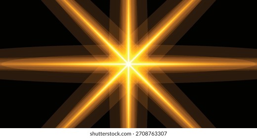 linha amarela dinâmica luz de fundo. luz no céu escuro