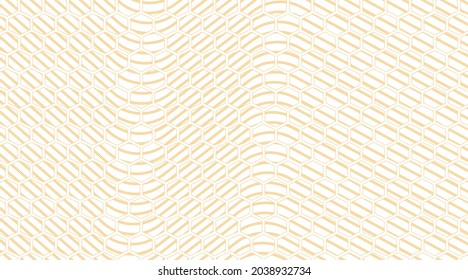 Yellow line honey pattern background.