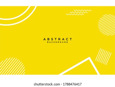 Yellow line modern background abstract