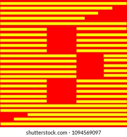 Yellow line on red background.Illustration vector.