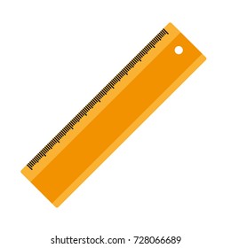 Yellow line on a white background. Vector.