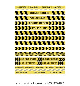 yellow line police line warning 