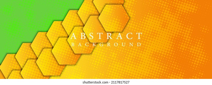yellow line red background abstract vector shape graphic element orange design