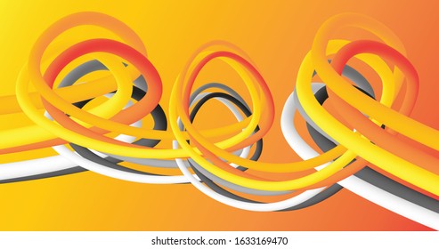 The yellow line rotates with the gray line