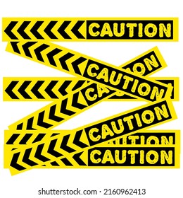 yellow line vector for delimiter or warning sign