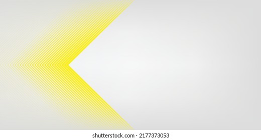 Yellow line and white abstract background