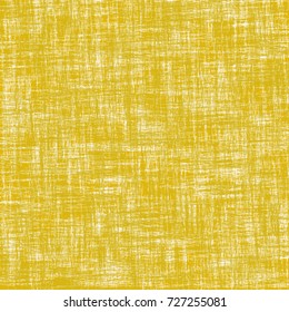 Yellow linen texture background. Abstract vector.