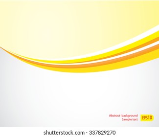 Yellow lines abstract vector background