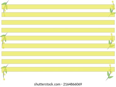 yellow lines for notes and comments