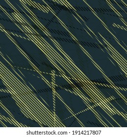 Yellow lines on blue backdrop. Seamless texture. Abstract vector background for web page, banners backdrop, fabric, home decor, wrapping