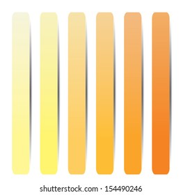 yellow lines paper label design. vector illustration. from light to dark