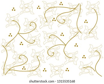 Yellow lines that form beautifully with a white background