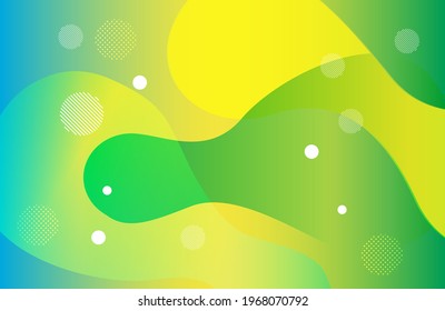 Yellow liquid color background design