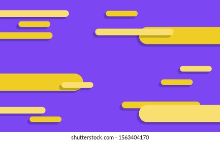 Yellow liquid shape in modern style on colorful background. Abstract flat liquid fluid color shape.