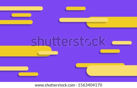 Yellow liquid shape in modern style on colorful background. Abstract flat liquid fluid color shape.