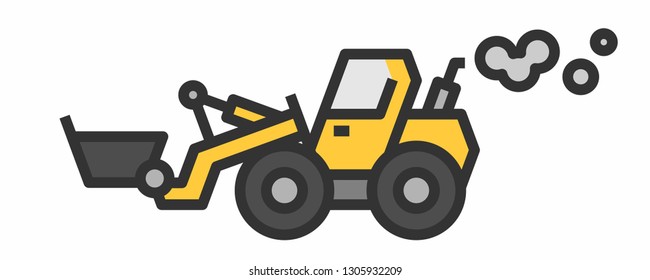Yellow loader icon