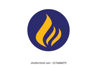 Yellow logo, E text, Flame Logo, flaming, symbol, nature logo vector