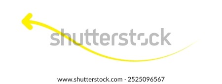 yellow long arrow icon symbol , arrow vector , yellow arrow