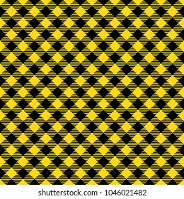 Yellow Lumberjack Buffalo Plaid Pattern