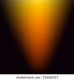 Yellow Luminous Ray in the Dark . Abstract Background . Template for your Design . Isolated Vector Illustration