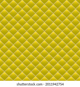 Yellow luxury background with pearls and rhombuses. Seamless vector illustration. 