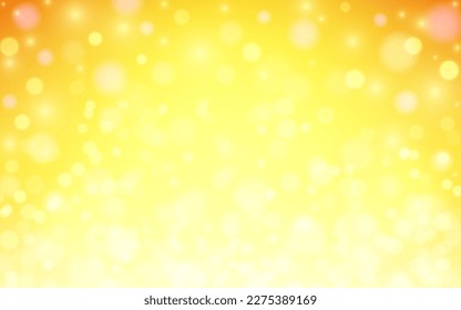 Color amarillo de lujo luz suave fondo abstracto, Vector eps 10 ilustración de partículas de bokeh, Decoración de fondo