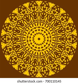 Yellow mandala