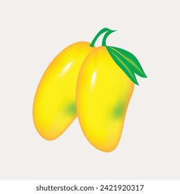 yellow Mango Vector Image Design