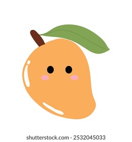 yellow mangoes sweet character cartoon design element