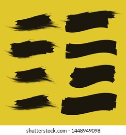 yellow marker text selection. Yellow watercolor hand drawn highlight