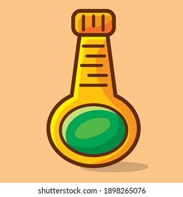 yellow mayonnaise bottle isolated cartoon  vector illustration in flat style