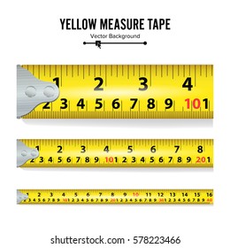 Yellow Measure Tape Vector