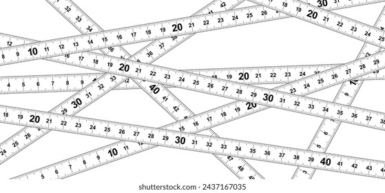 Yellow measuring tape. Working tapeline. tape measure, ruler metric measurement. Millimeter, centimeter, meter. Metric ruler mm, cm or m scale. School equipment icon. Tools sign