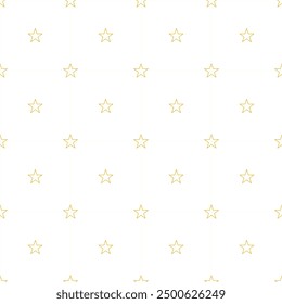 Yellow Mini Star, Little Star  Seamless Pattern for carpet, wallpaper, clothing, wrapping, batik, fabric, Vector illustration embroidery style.