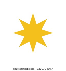 Yellow Mixed Stars Vector Illustration