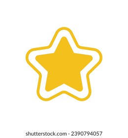 Yellow Mixed Stars Vector Illustration