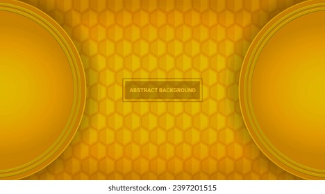 fondo abstracto amarillo moderno, con patrón hexagonal