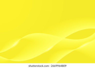 Fondo Moderno Amarillo Con Línea De Onda. Futurista. Anuncio de Tecnología. Ilustración vectorial. Fondo de pantalla Abstractas de Negocios