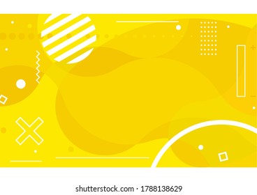 Yellow modern halftone abstract texture