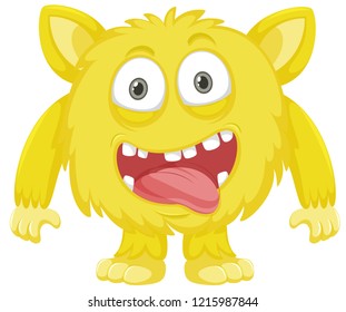 A yellow monster character illustration
