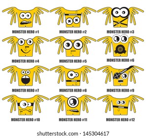 Yellow monsters hero