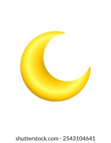 ícone amarelo lua vetor design no png