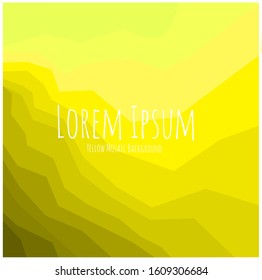 yellow mosaic abstract background design