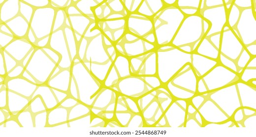 yellow mosaic -- illustration yellow bubbles joined each to other disconnecting them on yellow background
