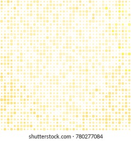 Yellow mosaic tile with different ornament shapes. Monochrome background for paper, wallpaper, print, background. Stylish seamless yellow mosaic tile. Ornamental