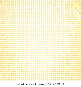 Yellow mosaic tile with different ornament shapes. Monochrome background for paper, wallpaper, print, background. Stylish seamless yellow mosaic tile. Ornamental