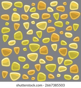 Patrón de ilustración de piedras preciosas de cristal de Vector de fondo de azulejos de mosaico amarillo