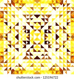 Yellow Mosaic Vector Background | EPS10 Illustration