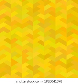 Yellow mosaic vector background.  Tiled pattern for decoration.