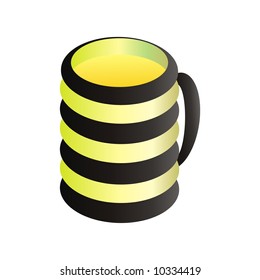 Yellow beers´s mug